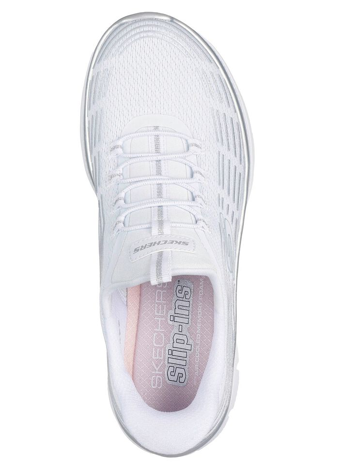 SKECHERS, snygga damsneakers, med gjuten slip-in-h&auml;lplatta 